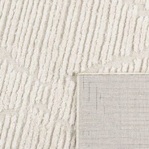 Nala - tapis moderne motif losange, crème