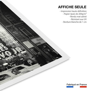 Affiche de Paris noir et blanc, L'Olympia Affiche seule