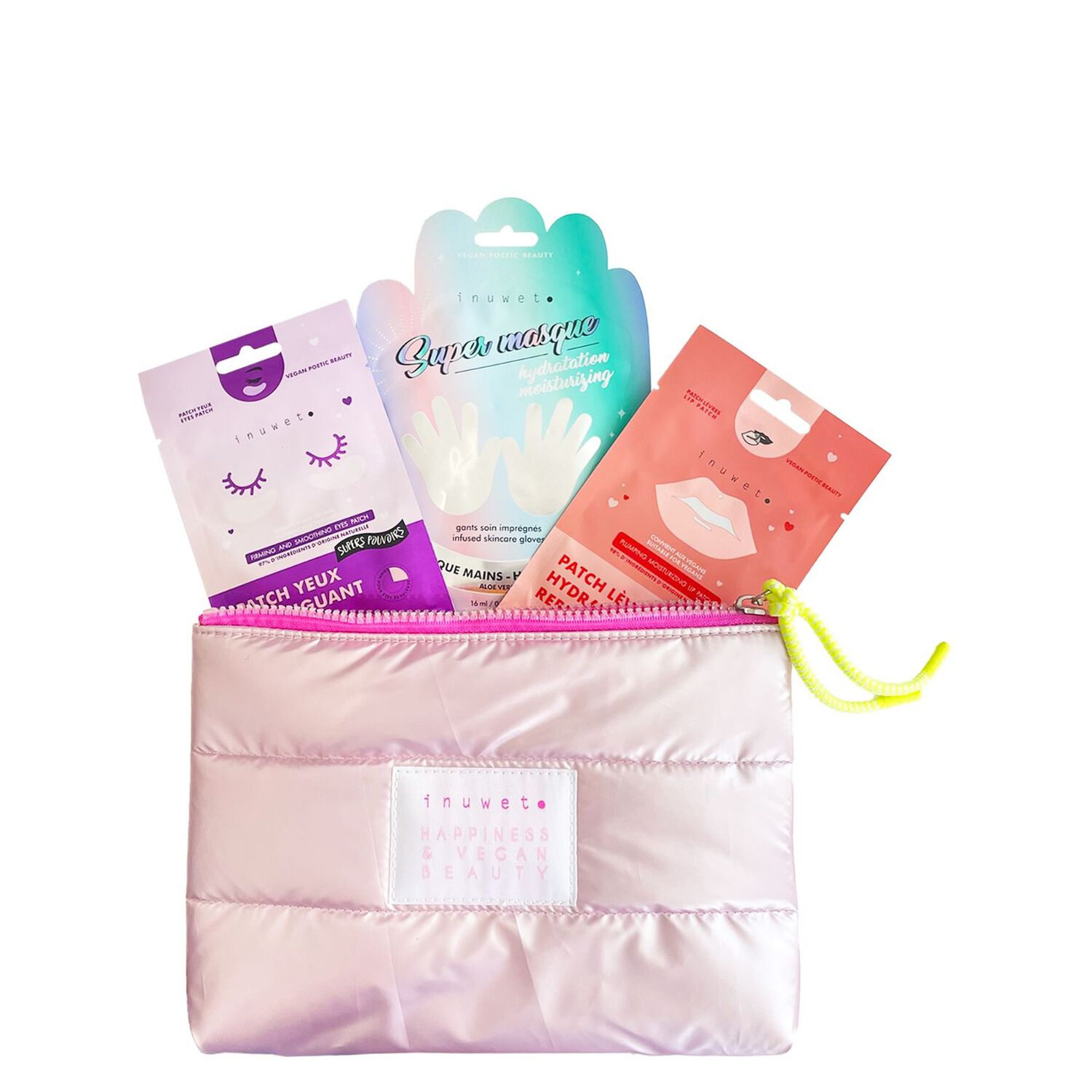 Ibiza Wallet - Trousse Masque Mains + Patch Yeux + Patch Lèvres