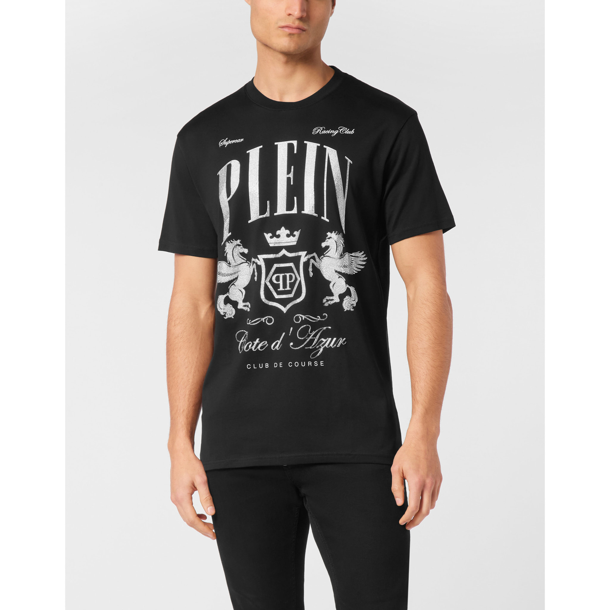 PHILIPP PLEIN Camiseta Cuello Redondo D AZUR
