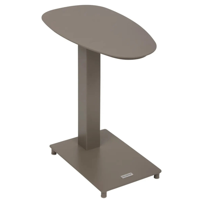 Table d'appoint de jardin Venuzia 50x30x50cm café