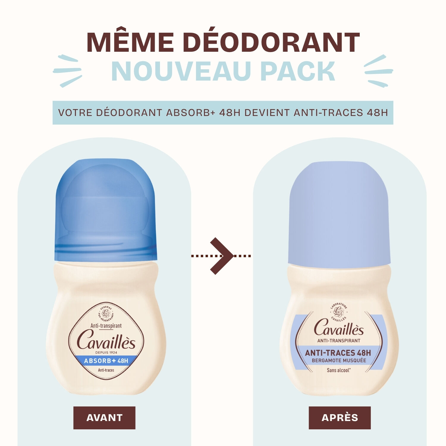 Absorb+ 48h - Déodorant Roll-On Anti-Traces