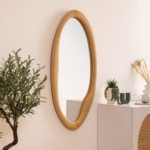 Miroir corde organique Laia beige H114cm
