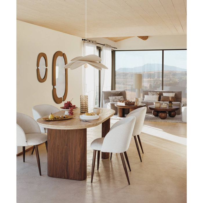 Table à manger extensible 10 places Itaguai 160x90x76,5cm