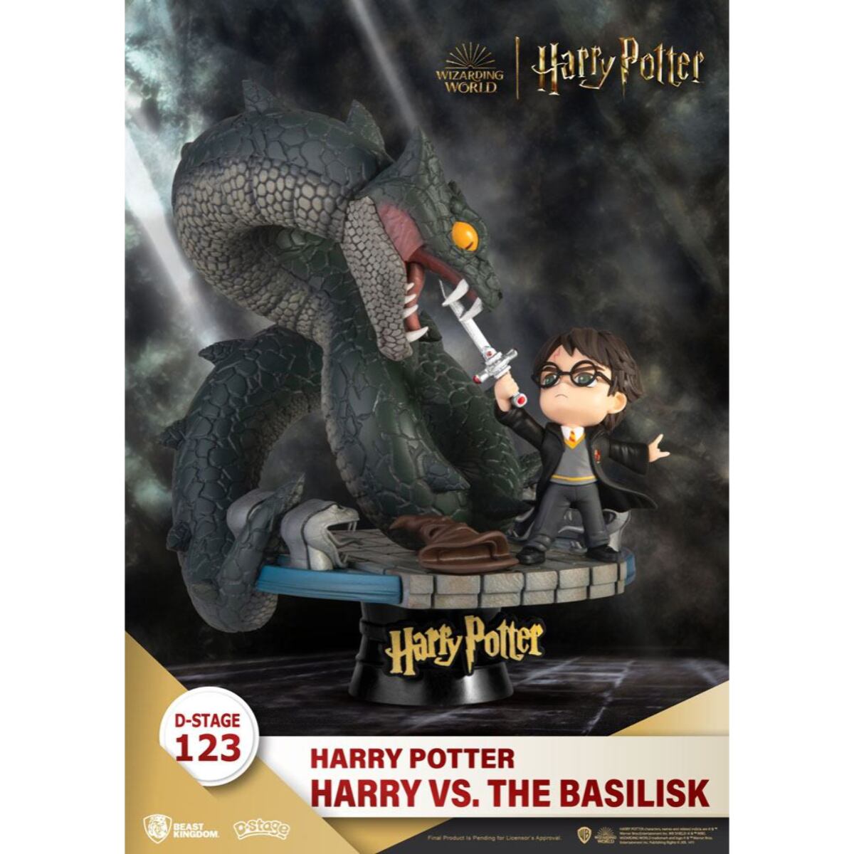 Harry Potter D-Stage PVC Diorama Harry Vs. The Basilisk 16 Cm Beast Kingdom Toys