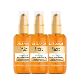 Dessange Huile sublime Extrême 3 Huiles Nutri-régénérante 3x100ml