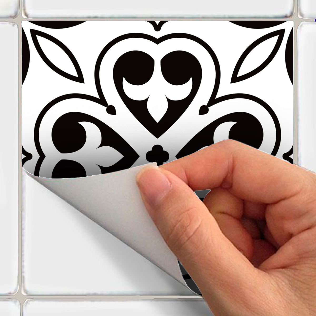 Stickers muraux - Sticker Mural Carrelage adhésif Cuisine Salle de Bain - 60 STICKERS CARRELAGES AZULEJOS DONA