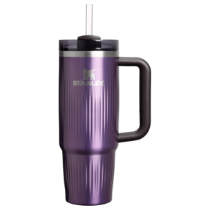 Borraccia Termica Con Cannuccia - 0,89L - QUENCHER® H2.0 FLUTED TUMBLER - Wisteria-Shine