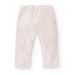 Pantaloni Da Bambino In Velluto A Coste Stone