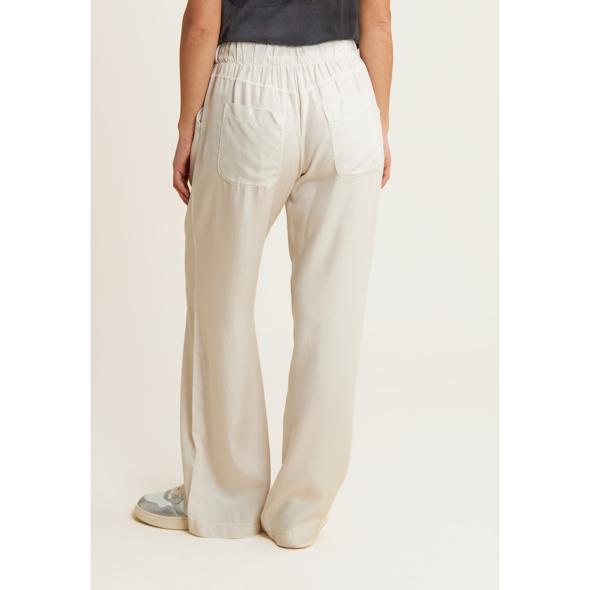 Pantaloni wide leg in Twill di Lyocell