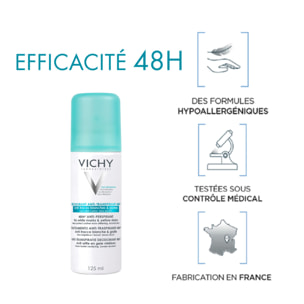 Déodorant 48h - Spray Anti-Transpirant & Anti-Traces 125 ml
