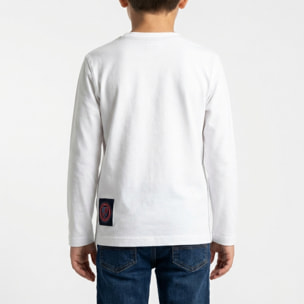 T-shirt maniche lunghe con ricamo logo