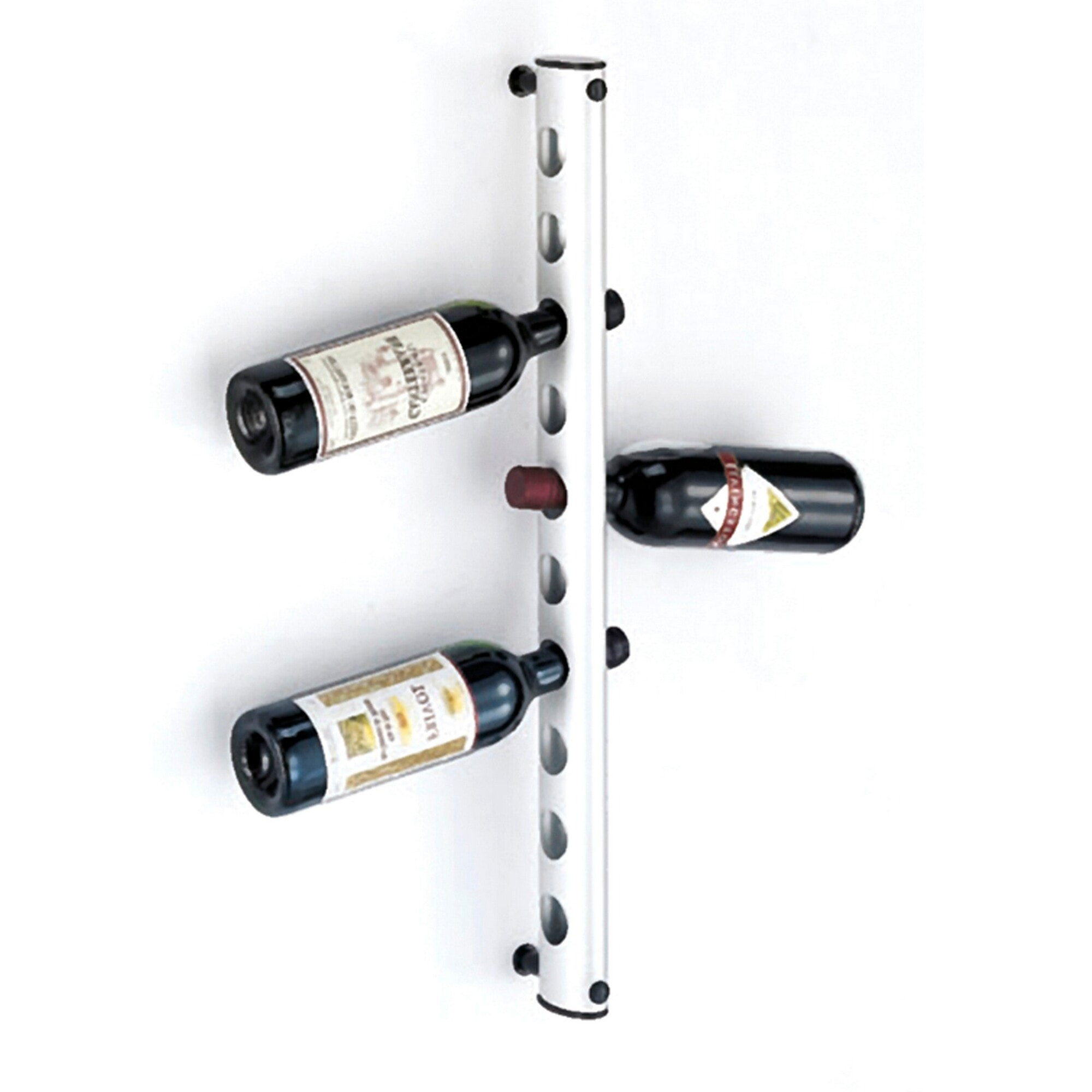 Porte-bouteilles Tomasucci ARTUS, en plastique et aluminium, 4 × 10 × 66 cm