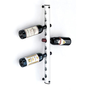 Porte-bouteilles Tomasucci ARTUS, en plastique et aluminium, 4 × 10 × 66 cm
