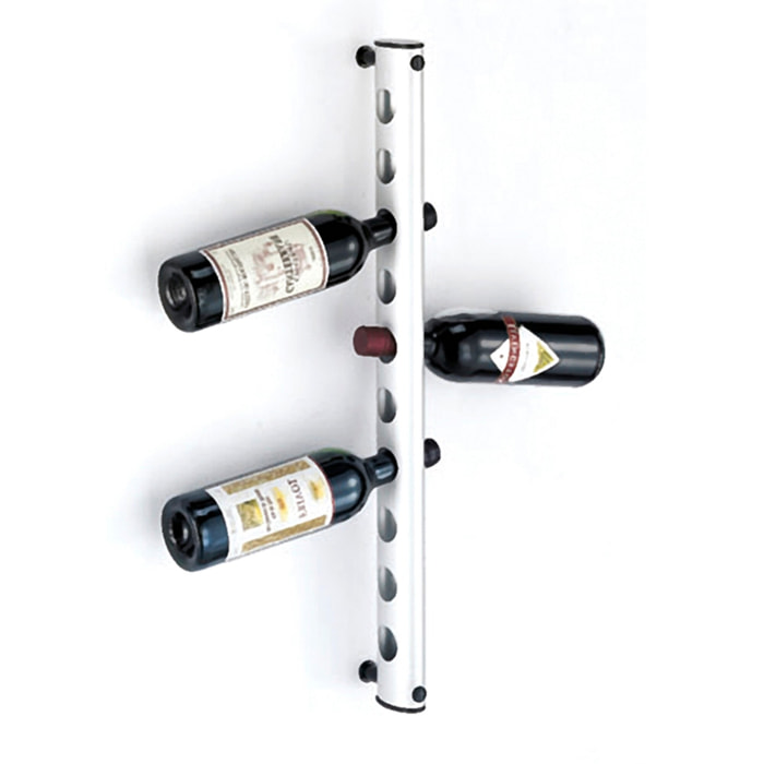 Porte-bouteilles Tomasucci ARTUS, en plastique et aluminium, 4 × 10 × 66 cm