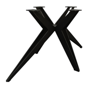 Table extensible céramique effet bois 180/260 cm - 8 piètements - UNIK