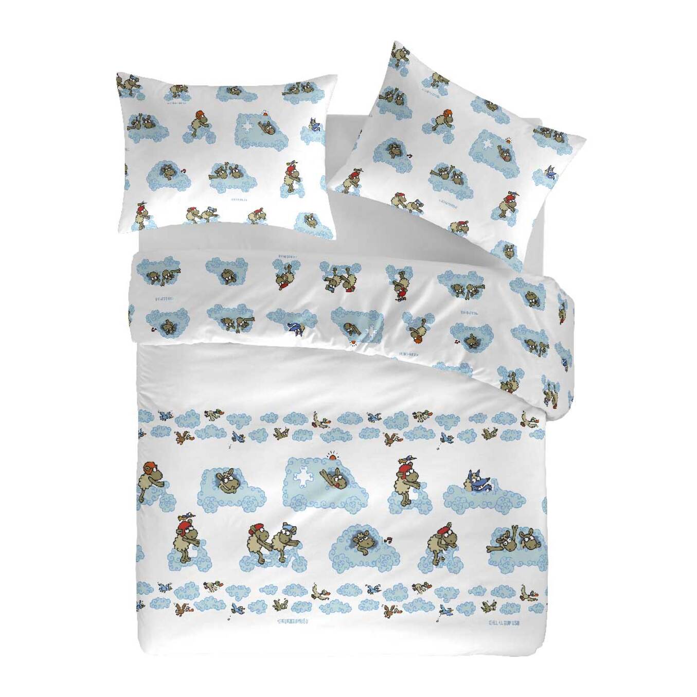 Funda nórdica reversible EDICULOS - 100% algodón - 144 hilos -
