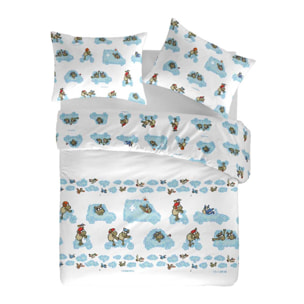 Funda nórdica reversible EDICULOS - 100% algodón - 144 hilos -