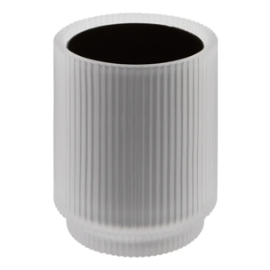 Brosse WC Solis ronde blanc