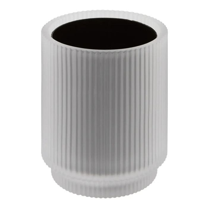 Brosse WC Solis ronde blanc