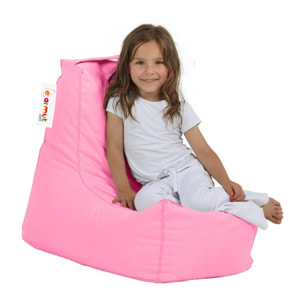 Sillón-puf para niños para exteriores- rosa