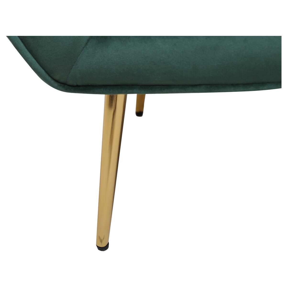 Fauteuil en velours "Austin" - 79 x 71 x 79.5 cm - Vert