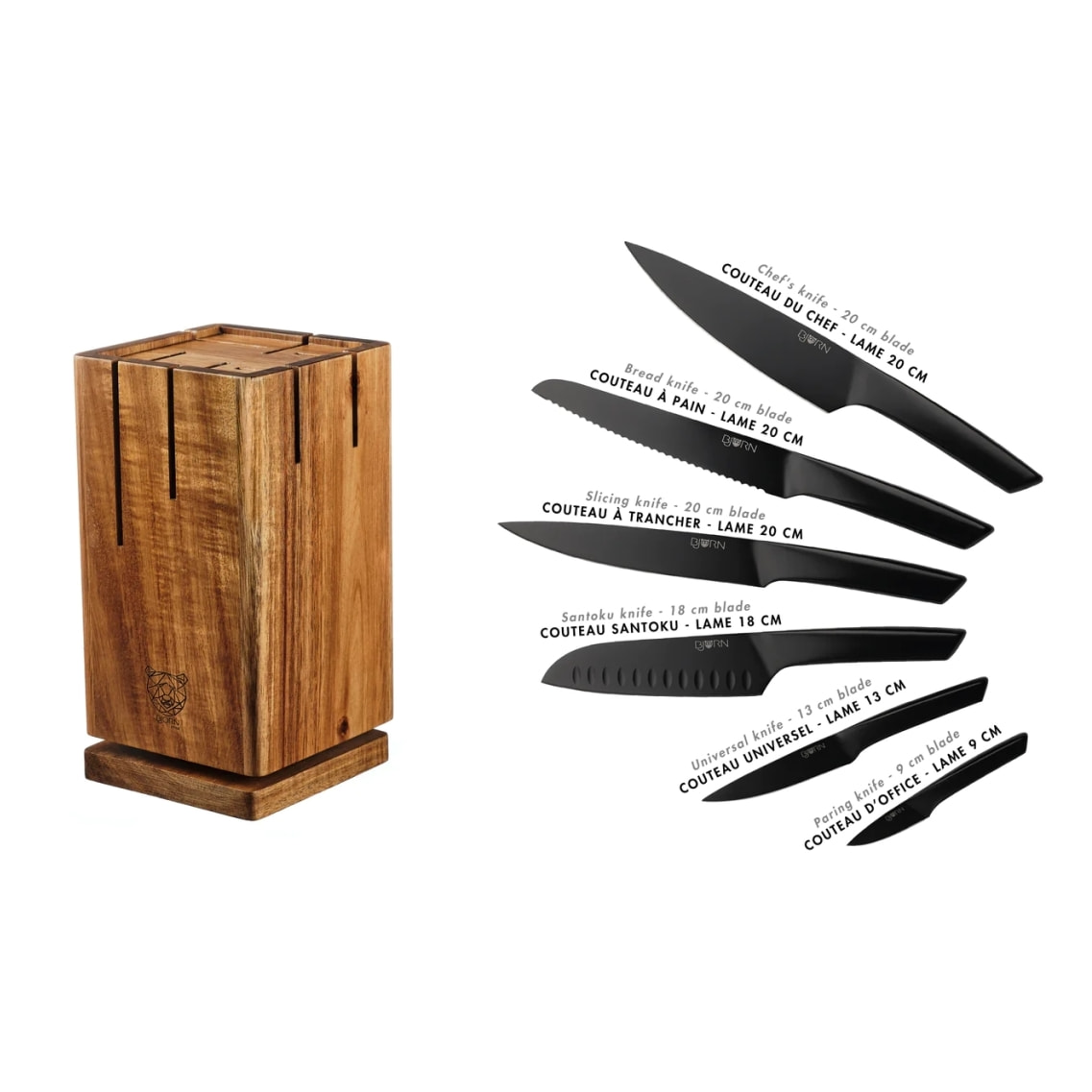 Bloc couteaux de cuisine JENSEN SKAGEN - 7 pièces