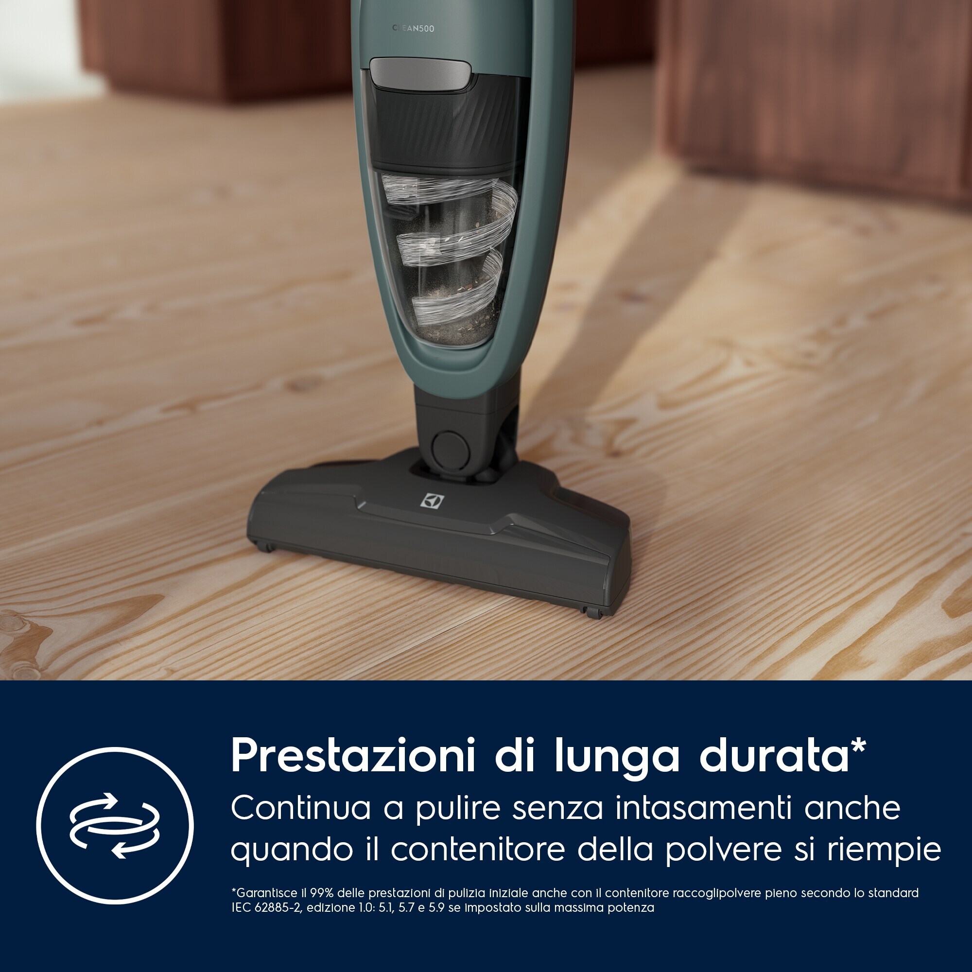 Electrolux Scopa senza filo Clean 500 45 min di autonomia ES52CB18OG