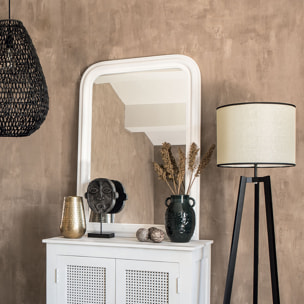 Miroir "Adèle" bois blanc 74x104cm