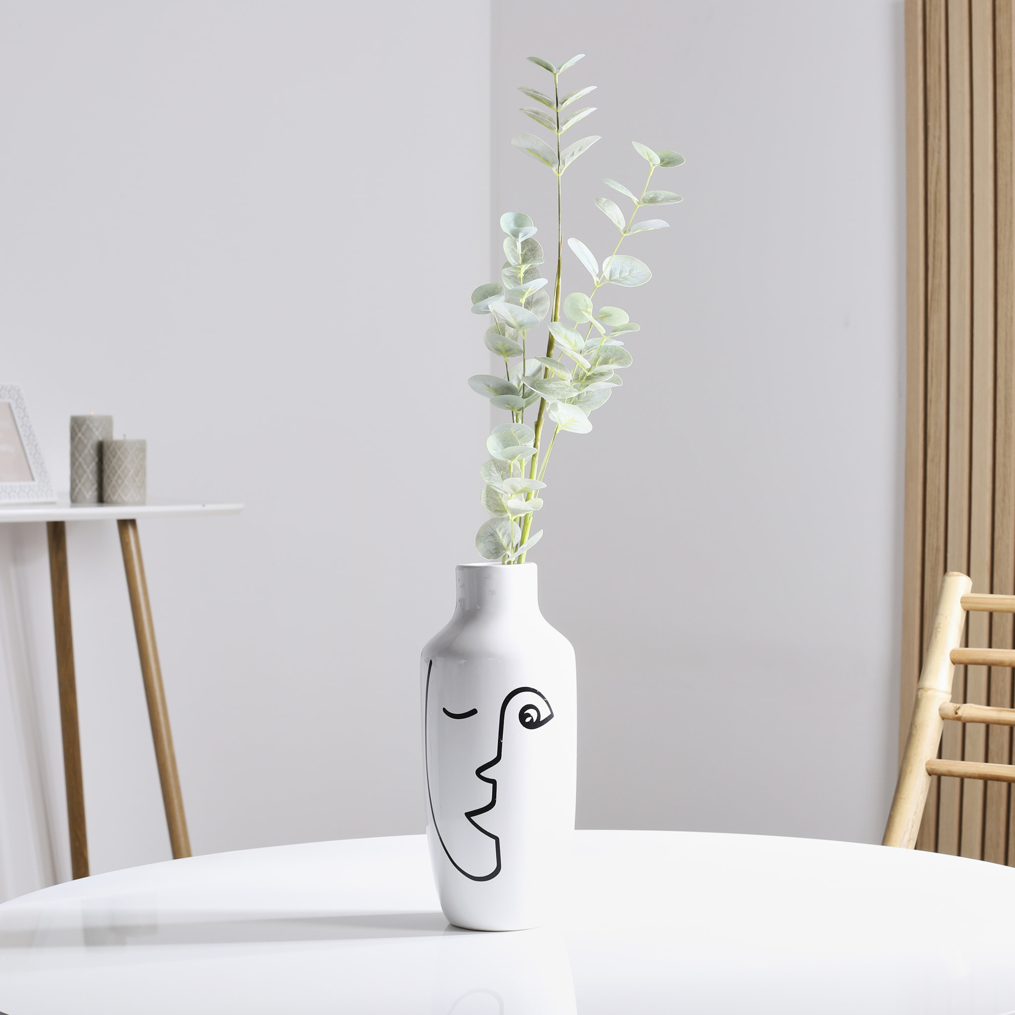 Vase - HOME DECO FACTORY - Arty - Céramique - Blanc