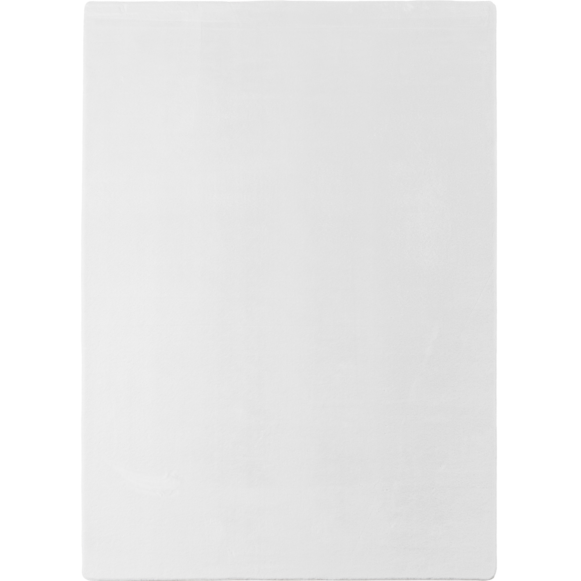 ALBA - Tapis doux blanc à poils courts