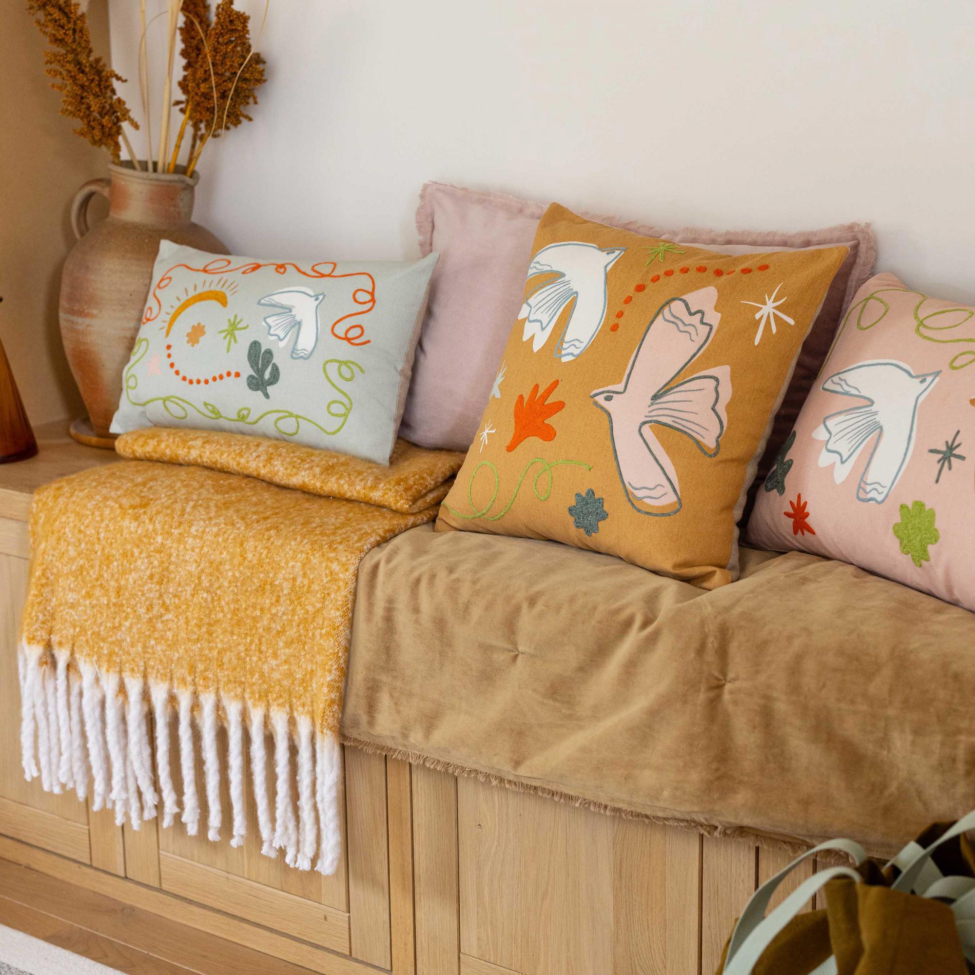 Coussin brodé Anka