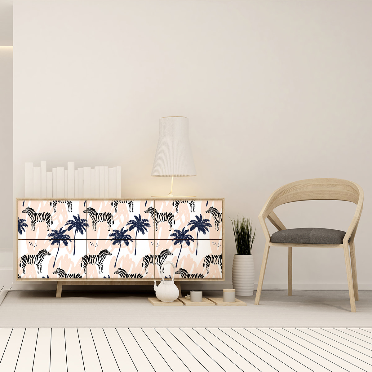 Sticker meuble tropical Ciudad Bolivar 60 x 90 cm