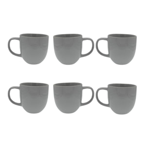 Lot de 6 mugs, GALET