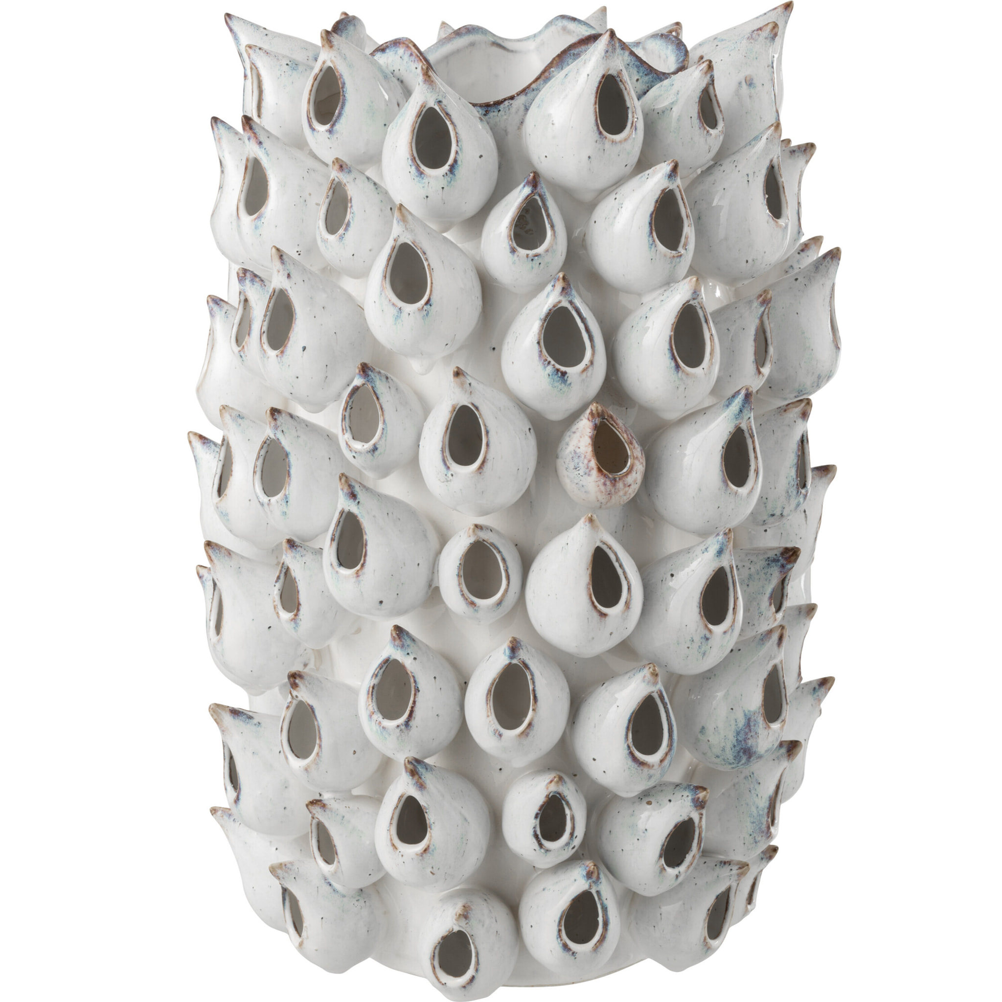 J-Line vase Anemone Haut - céramique - bleu - large - 43 cm de hauteur