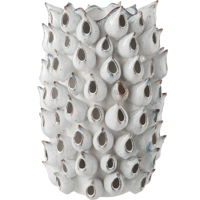J-Line vase Anemone Haut - céramique - bleu - large - 43 cm de hauteur