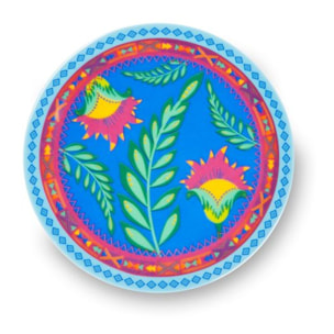 Set de 6 assiettes apéritif en porcelaine Excelsa – Gipsy Soul, multicolore