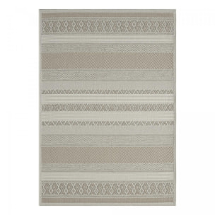 Tapis exterieur CANCUN EX Beige 120x160 en polypropylène doux et soyeux