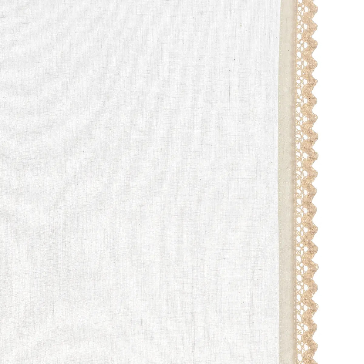 Voilage dentelle Little cottage blanc 140x240cm
