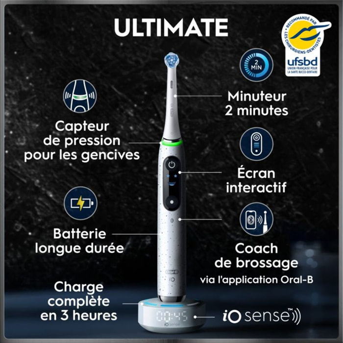 Brosse à dents électrique ORAL-B iO10 Series Stardust White