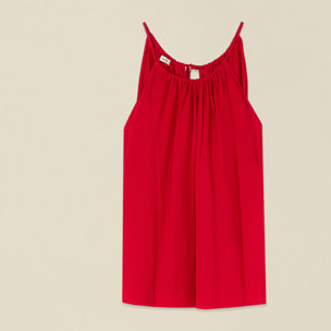 Oltre - Top de viscosa - Rojo