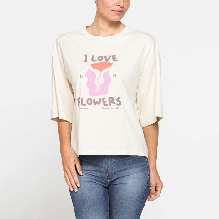 T-SHIRT OVERSIZE CON STAMPA