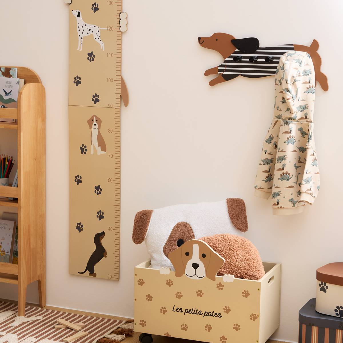 Patère Scott marron 5 crochets