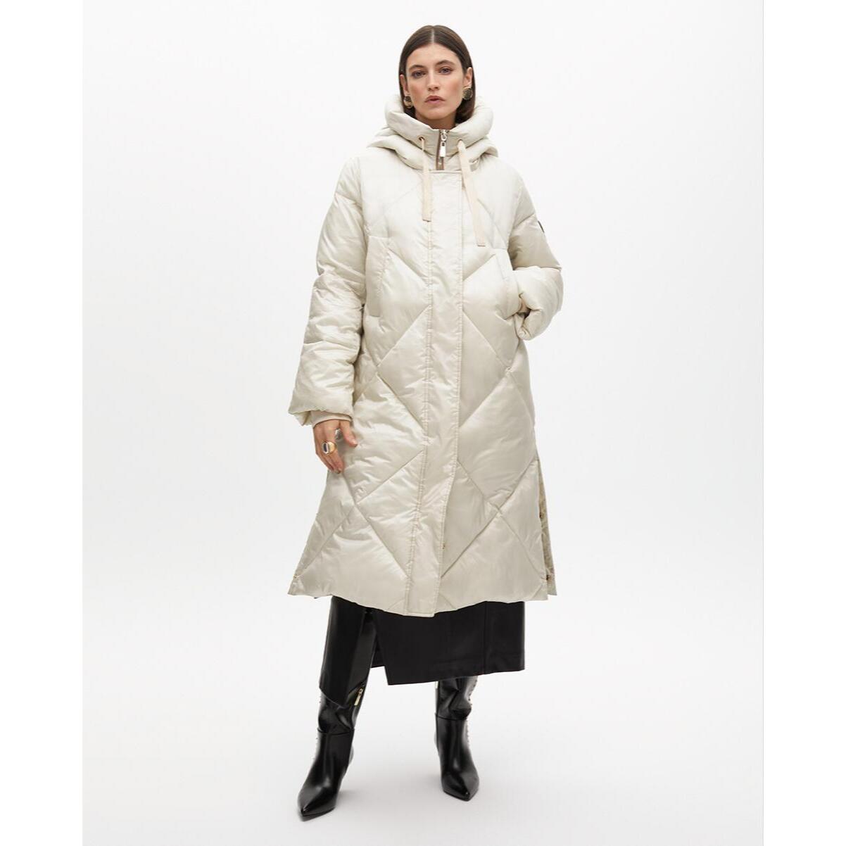 Anorak in piuma con cappuccio