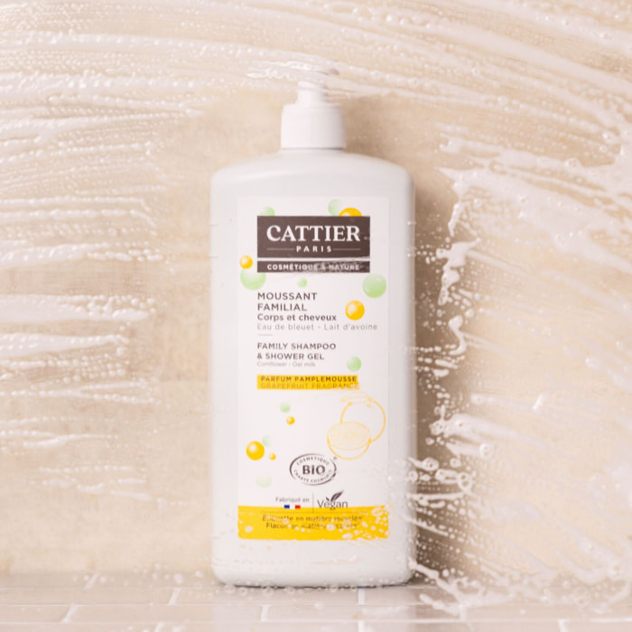Moussant Familial Corps & Cheveux - Eau de Bleuet & Lactosérum