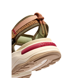Sandalias Deportivas de Mujer con Estampado en Burgundy
