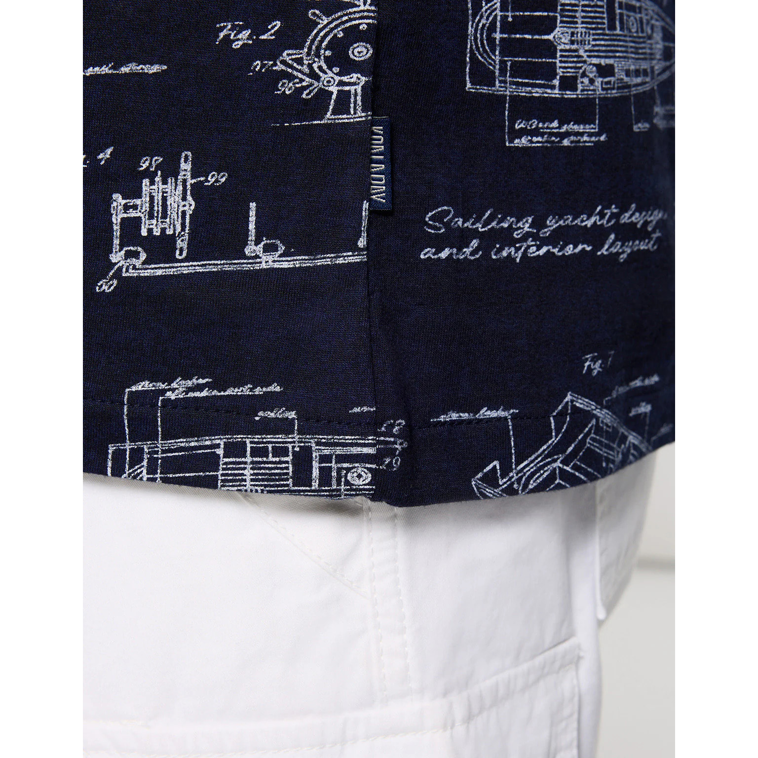 Camiseta Manga Corta Azul Marino - Slaapy