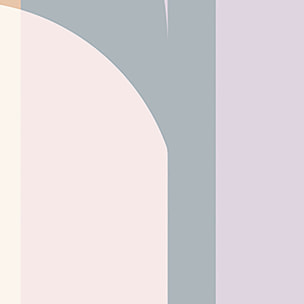 Papier peint panoramique Arcade pastel  Intissé