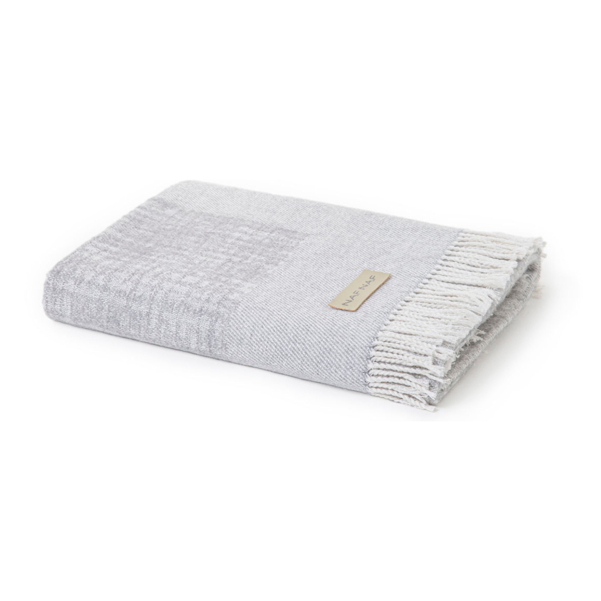 Plaid BRAILLE gris 130x170 cm