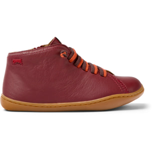 CAMPER Peu Cami - Zapatillas Sneakers Burdeos Infantil Unisex